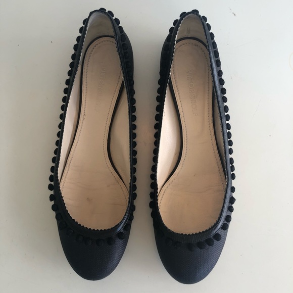 Viktor & Rolf Shoes - Viktor & Rolf Black Linen Flats